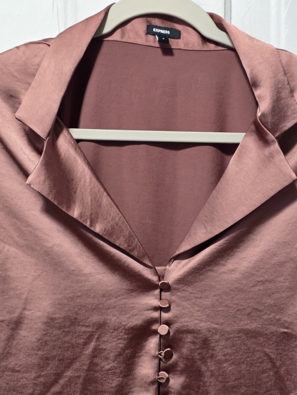 Express Button Down Blouse - Picture 3 of 4